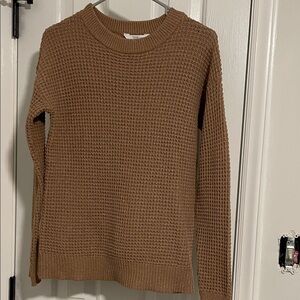 Time and Tru Warm Brown Crew Neck Sweater